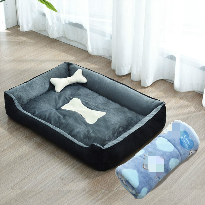 Bone Print Pet Bed - Pet Paradise