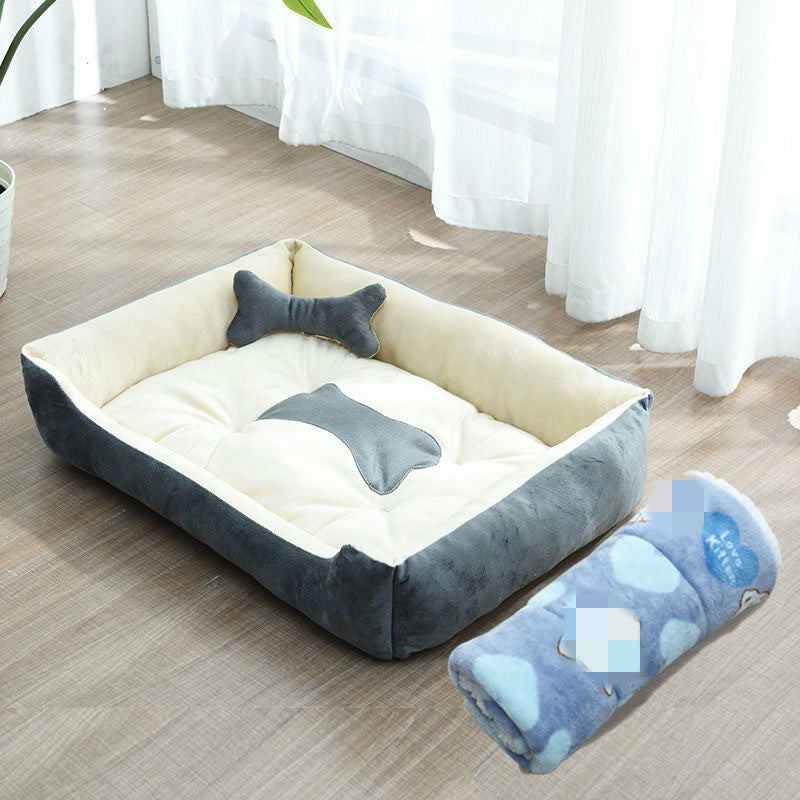 Bone Print Pet Bed - Pet Paradise