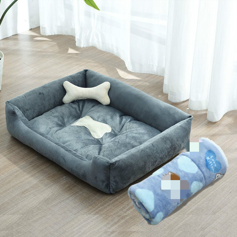 Bone Print Pet Bed - Pet Paradise