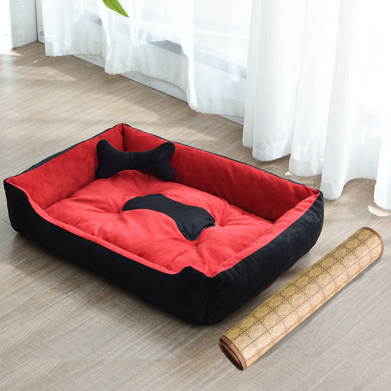 Bone Print Pet Bed - Pet Paradise